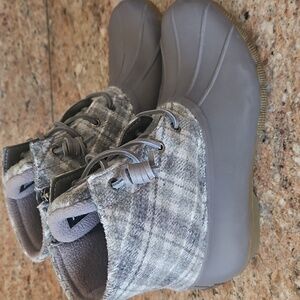 Sperry Saltwater Plaid Wool Boots